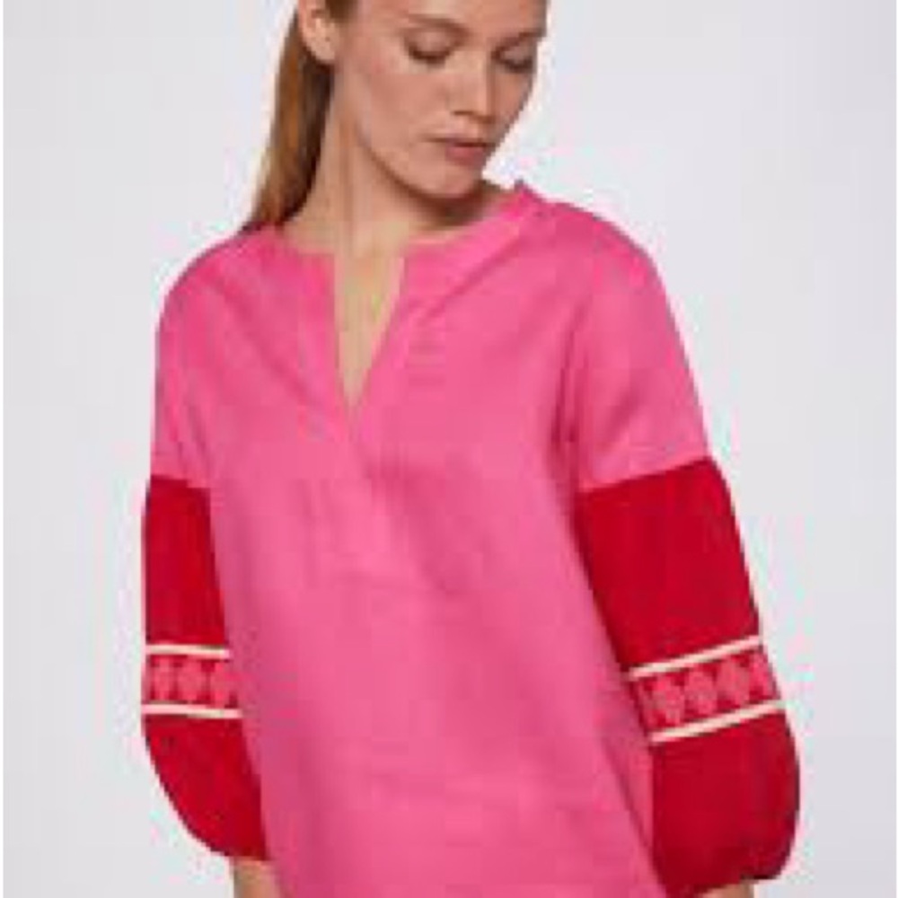 KAYA PINK LINEN SHIRT-VILAGALLO